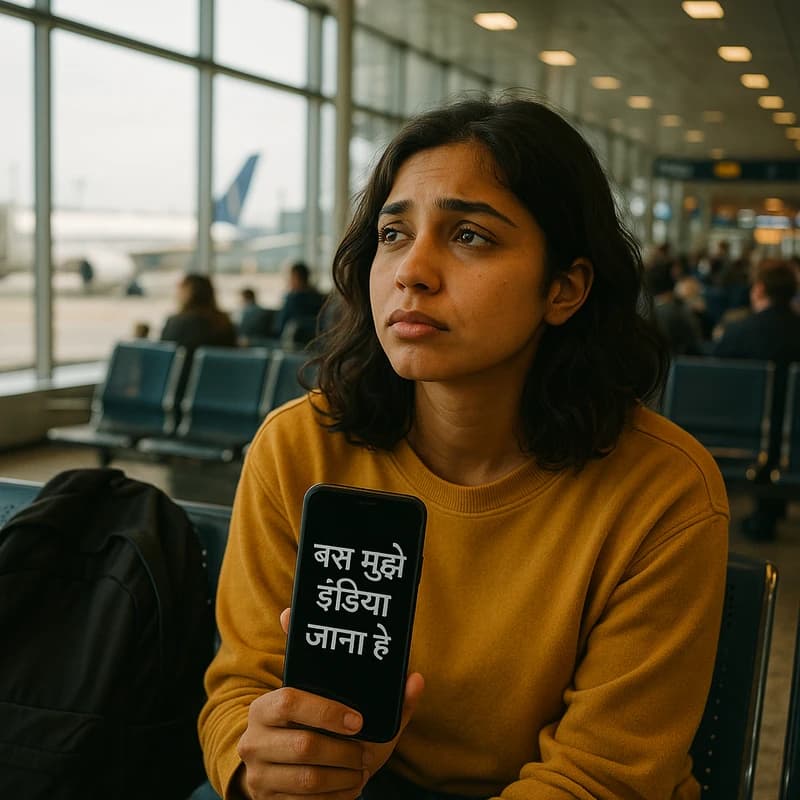Bas mujhe India jana hai video: A Homesick Travel Moment