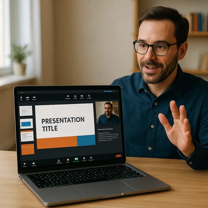 Trình chiếu PowerPoint trên Zoom kèm ghi chú cho Mac trên màn hình đơn