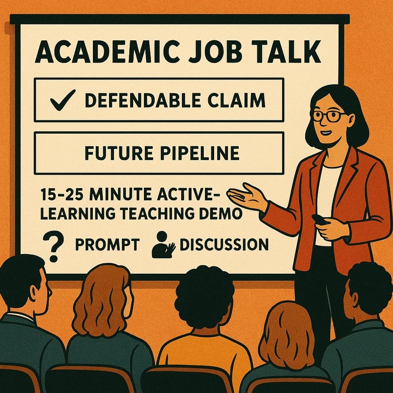 Struktura přednášky k akademické pozici: Zvládněte svou návštěvu kampusu R2