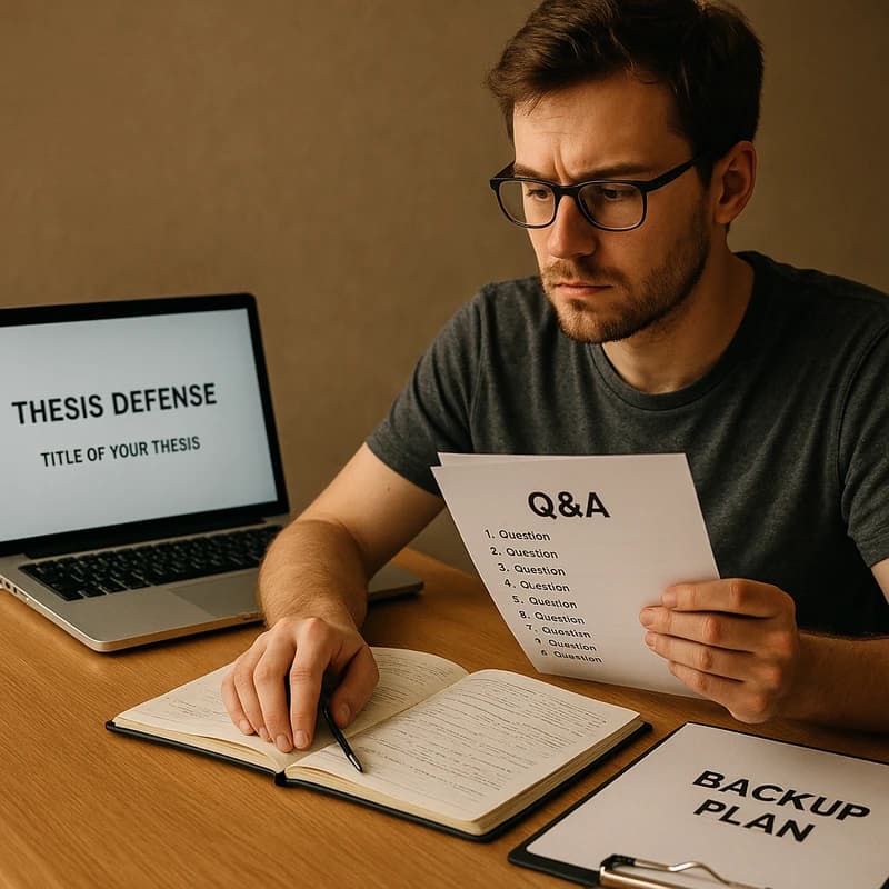 Tez Savunmasından Son 24 Saat: Hızlı Hazırlık Rehberi