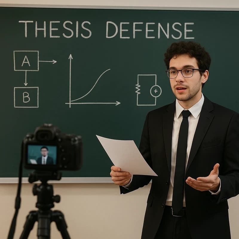 Chalk Talk Thesis Defense: Master No-Slides with Confidence