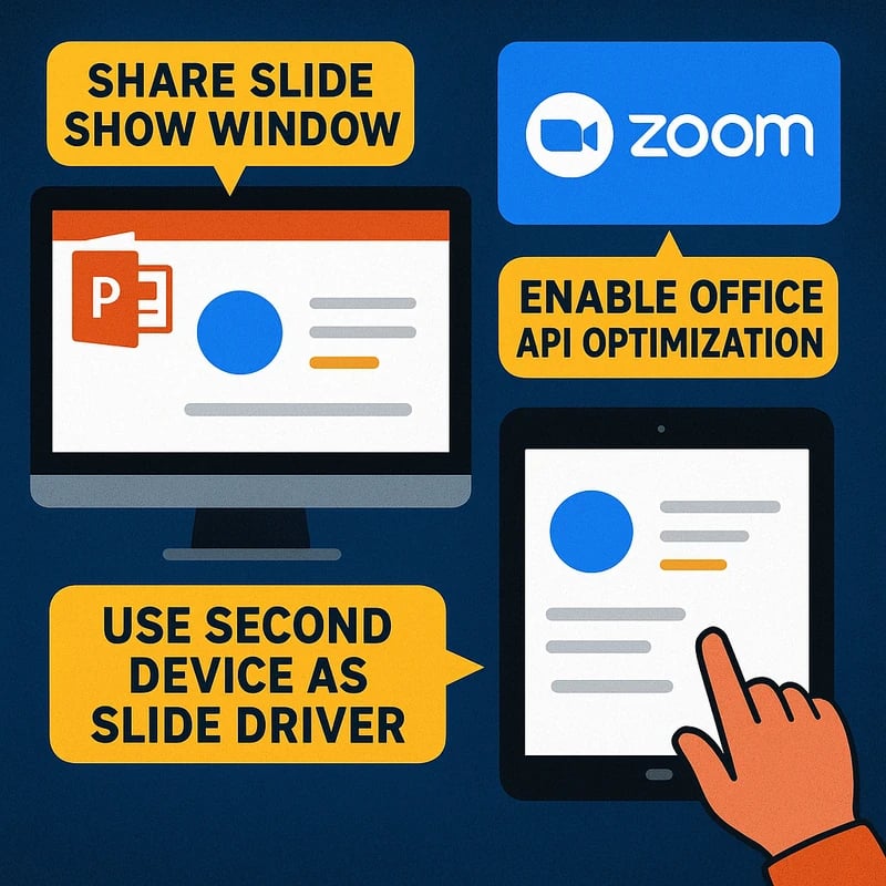 Zoom slide control PowerPoint: Safer co-presentation tips