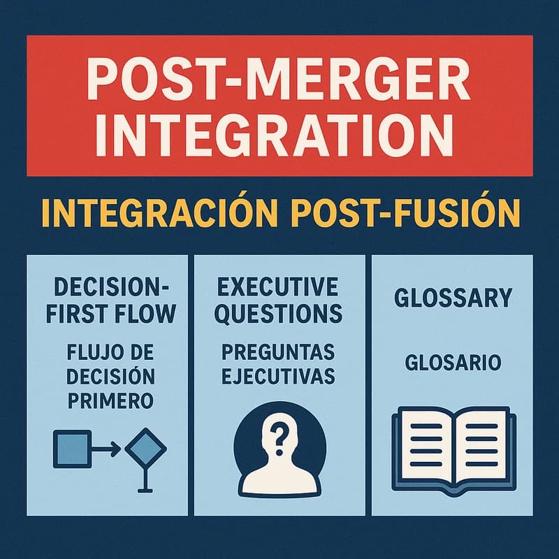Post-Merger Integration Presentation: Decision-First Decks