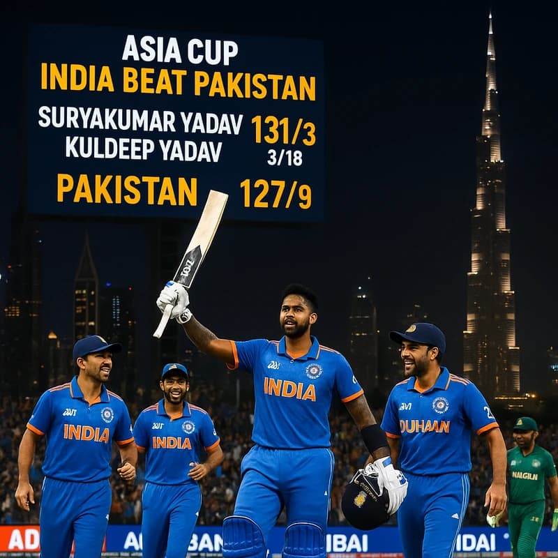 India beats Pakistan Asia Cup 2025: Dubai thriller