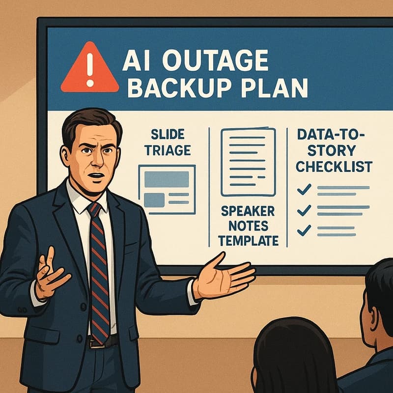 แผนสำรองสำหรับการนำเสนอเหตุขัดข้องของ AI: ทำให้เชี่ยวชาญใน 60 นาที
