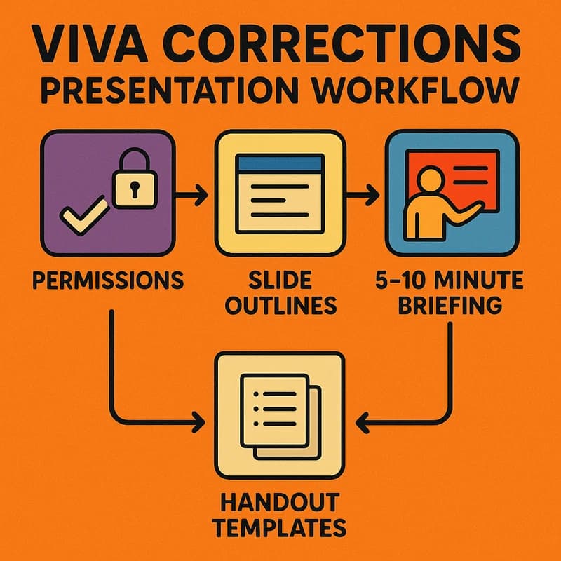 Prezentácia opráv po obhajobe (viva): jasný 5–10 minútový briefing