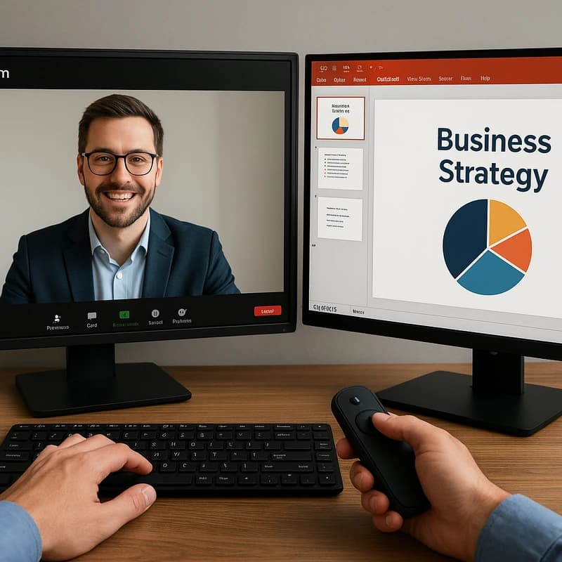 Zoom slide control PowerPoint: Safe co-hosted talks