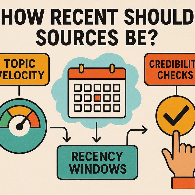 How Recent Should Sources Be? A Practical Guide for Research