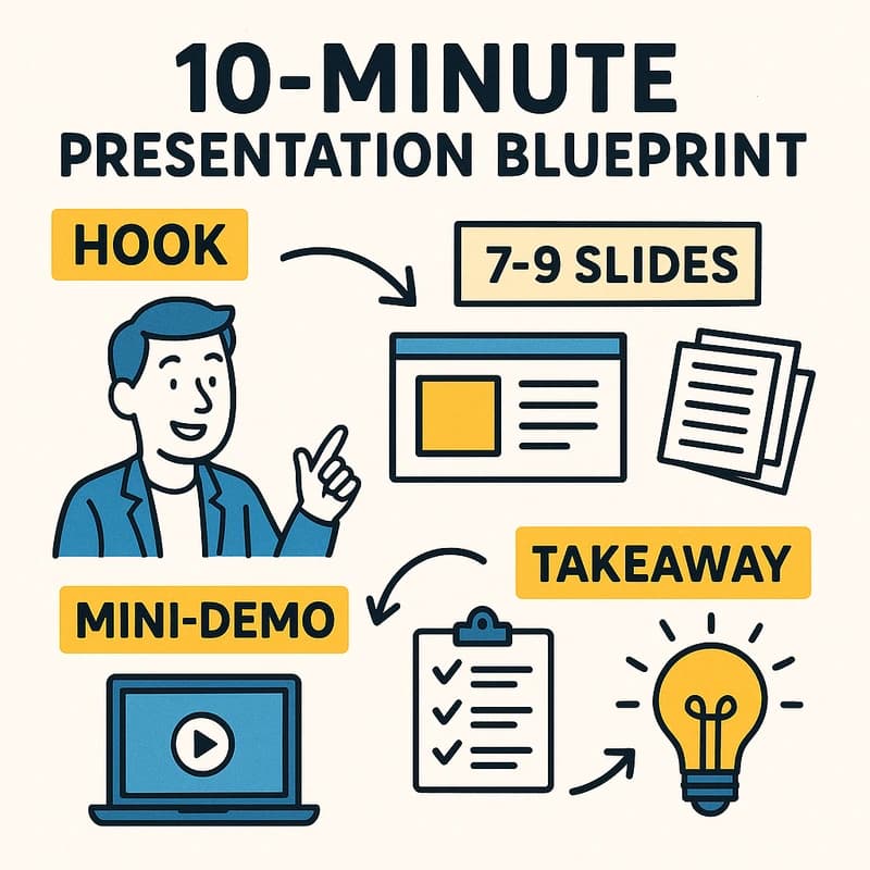 ตัวอย่างการนำเสนอ 10 นาที: เทมเพลต plug-and-play