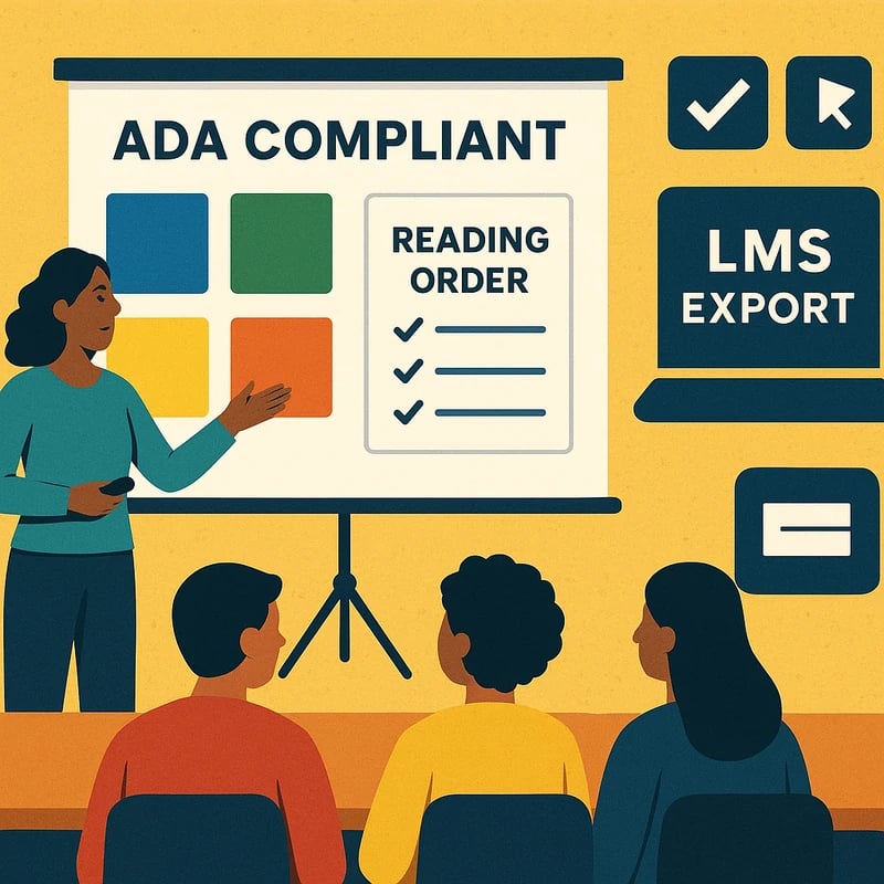 Слайди, що відповідають вимогам ADA: 60-хвилинне покращення доступності