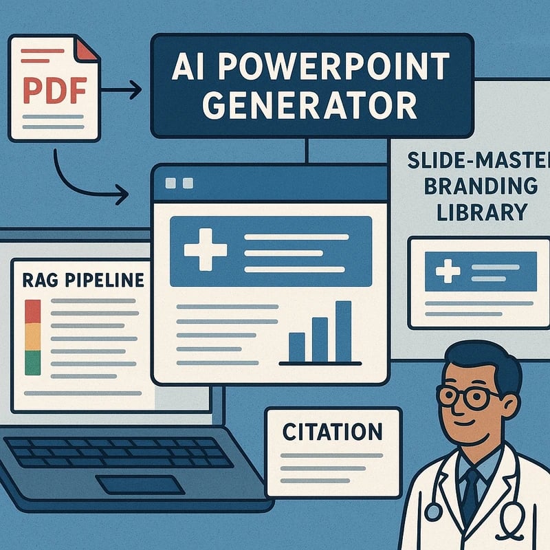 AI PowerPoint generator editable: Brzi, brendirani slajdovi