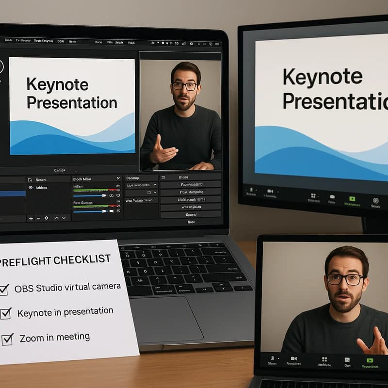 Παρουσίαση Keynote στο Zoom χωρίς το Keynote Live: Διαμόρφωση OBS