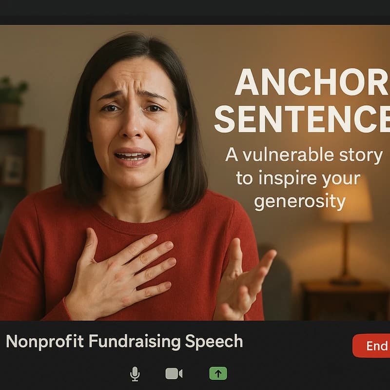 Discurs de strângere de fonduri pentru organizații non-profit: Șablon de 10 minute pentru donatori
