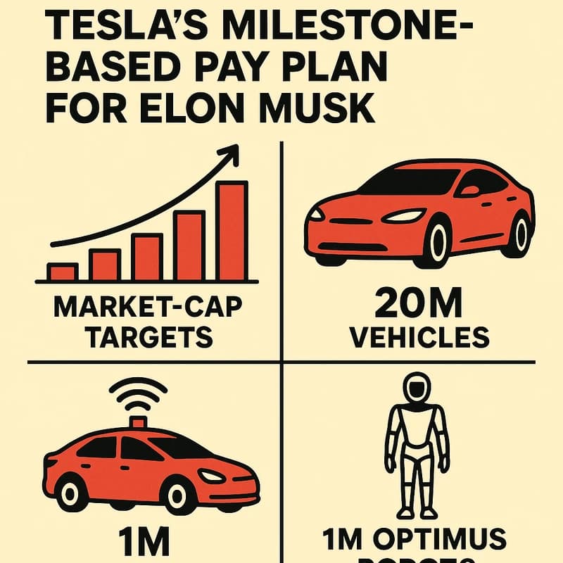 Tesla 1 biljoonan palkkapaketti Elon Muskille: mitä se tarkoittaa