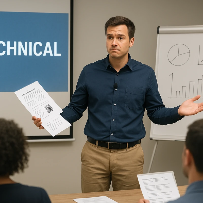 5 dakikalık triage ile sunum teknik sorunlarıyla başa çıkın.