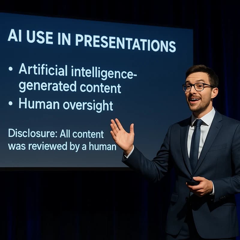 Disclose AI Use in Presentations: Clear, Credible Guidance