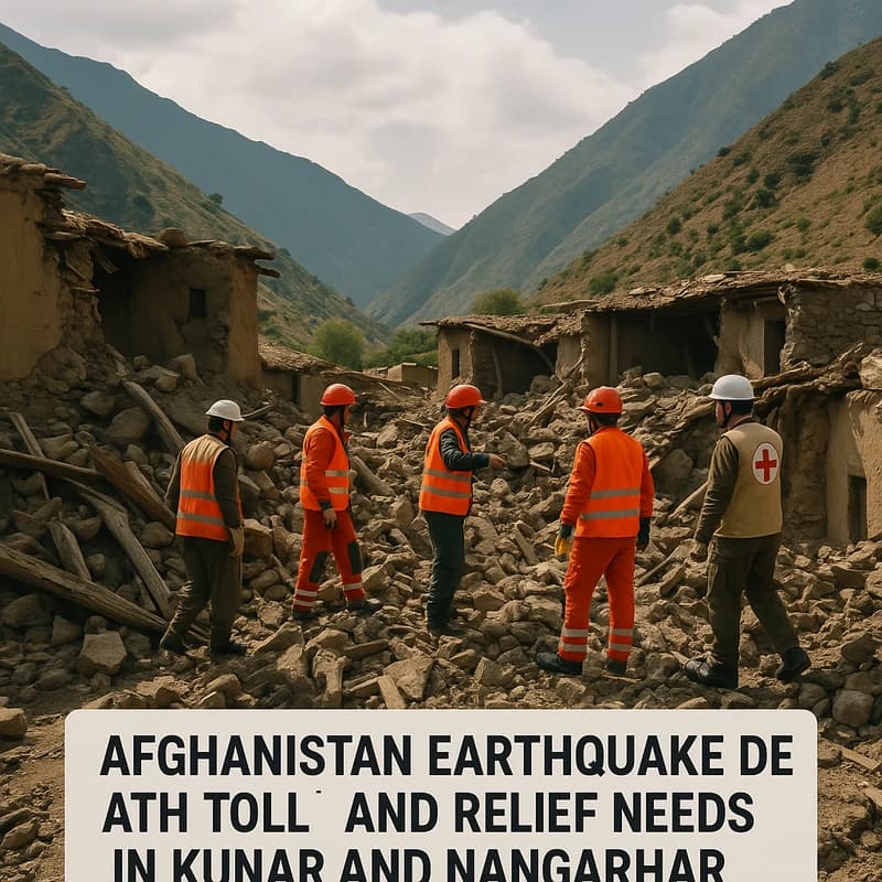 Afghanistan earthquake death toll rises: urgent aid needed