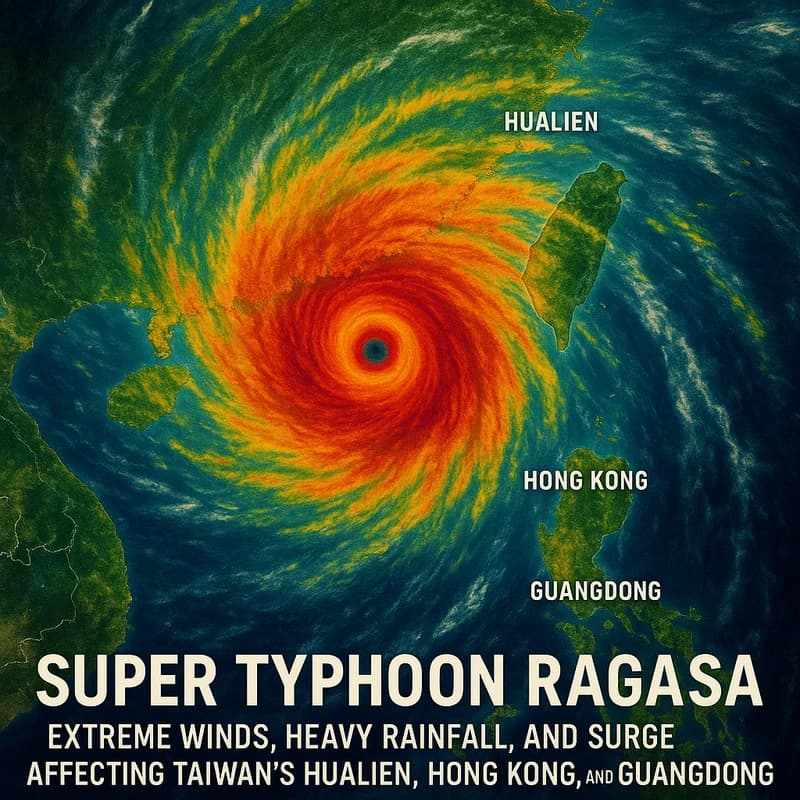 Super Typhoon Ragasa: Aasia varautuu sateeseen ja tuuleen