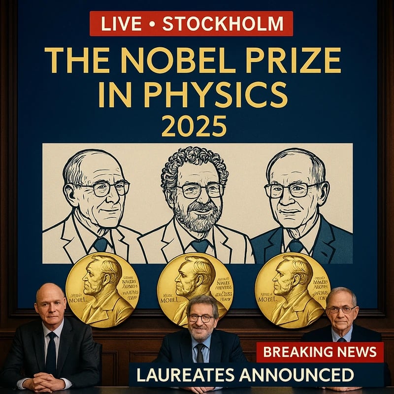 Nobelpriset i fysik 2025: Liveuppdateringar om vinnarna