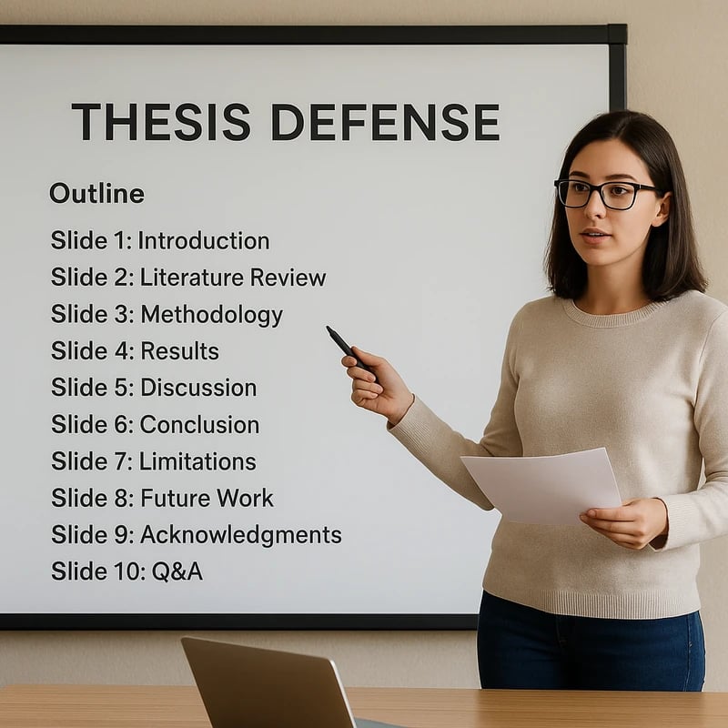 Thesis Defense Presentation Outline: 10-Slide MVP Guide