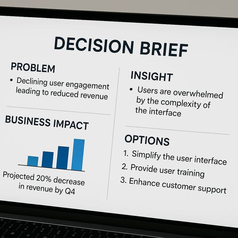 Data presentation to non-technical stakeholders: Zoom-ready readout